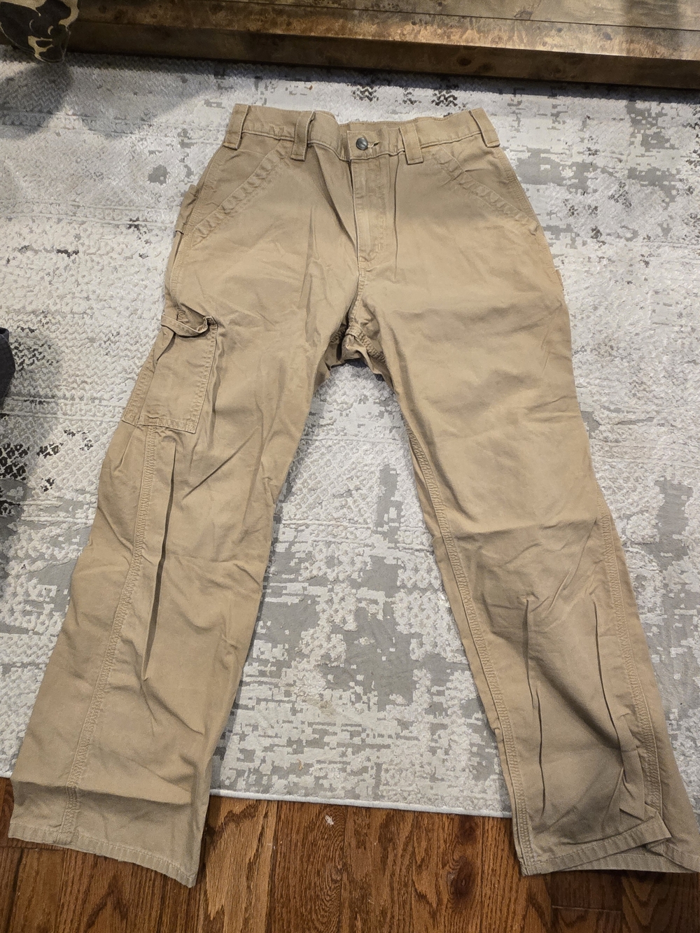 Carhartt Men's Khaki Cargo Pants - Workwear Utility